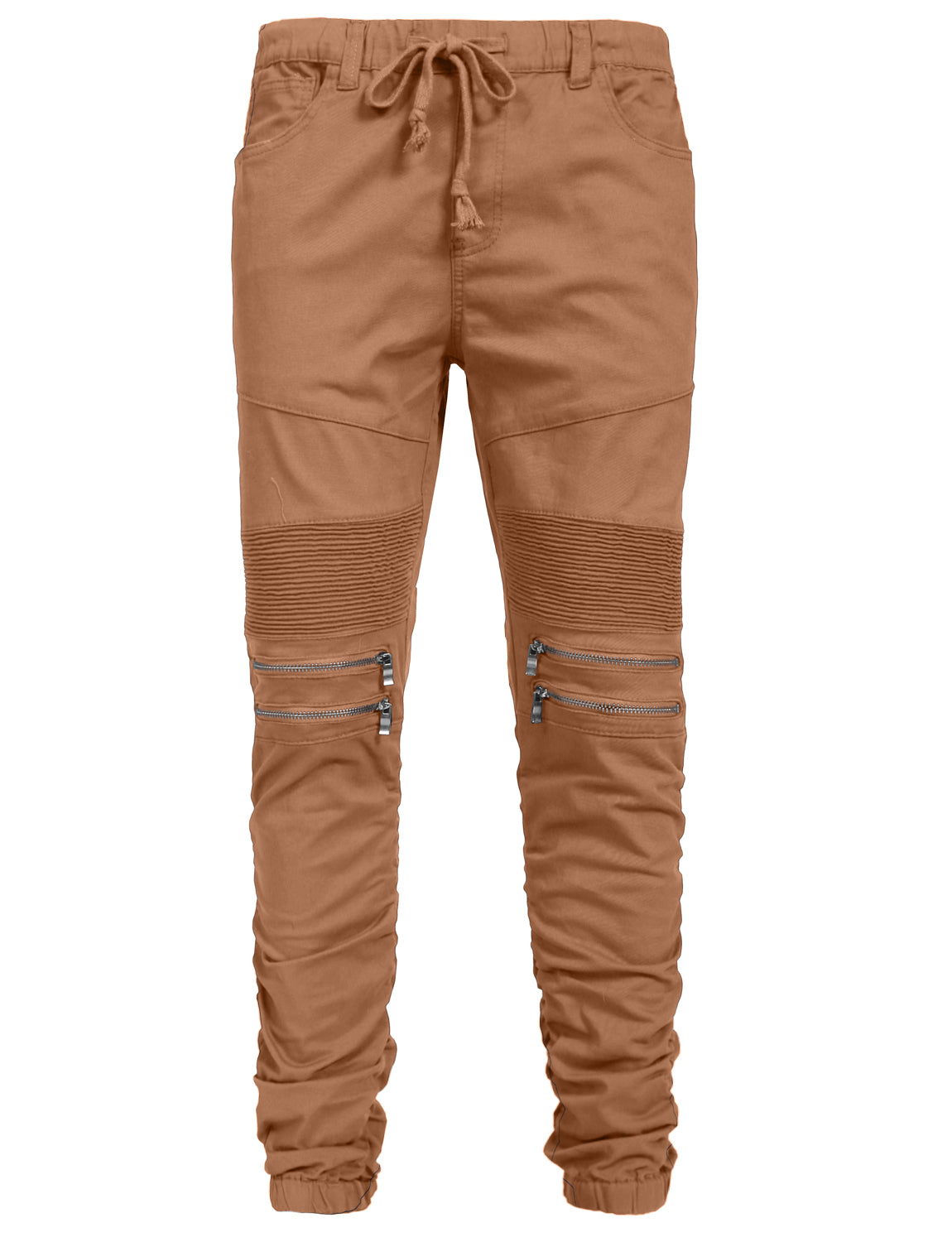 ELASTIC FRONT ZIPPER JOGGER PANTS NEMP20