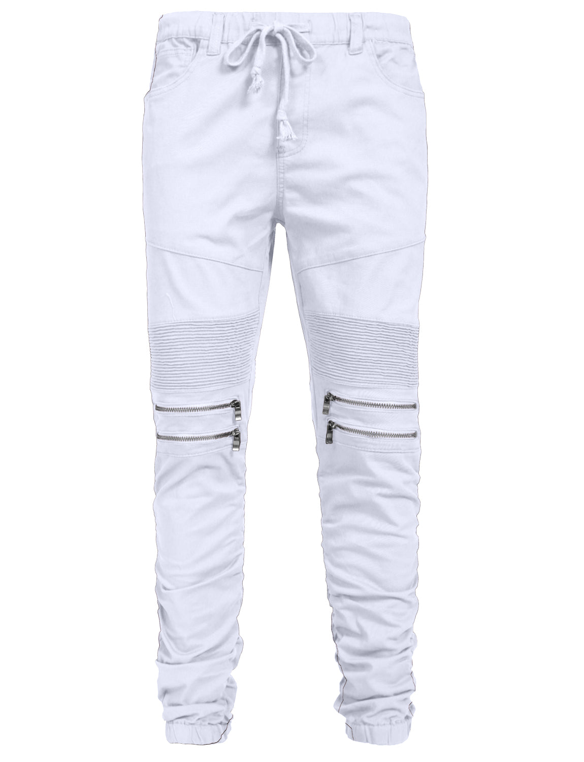 ELASTIC FRONT ZIPPER JOGGER PANTS NEMP20