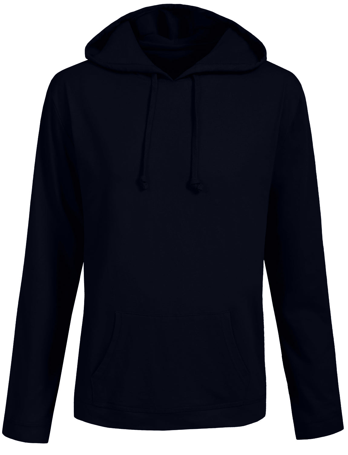 BASIC LONG SLEEVE WITH KANGAROO POCKETS HOODIE TOP NEMT08