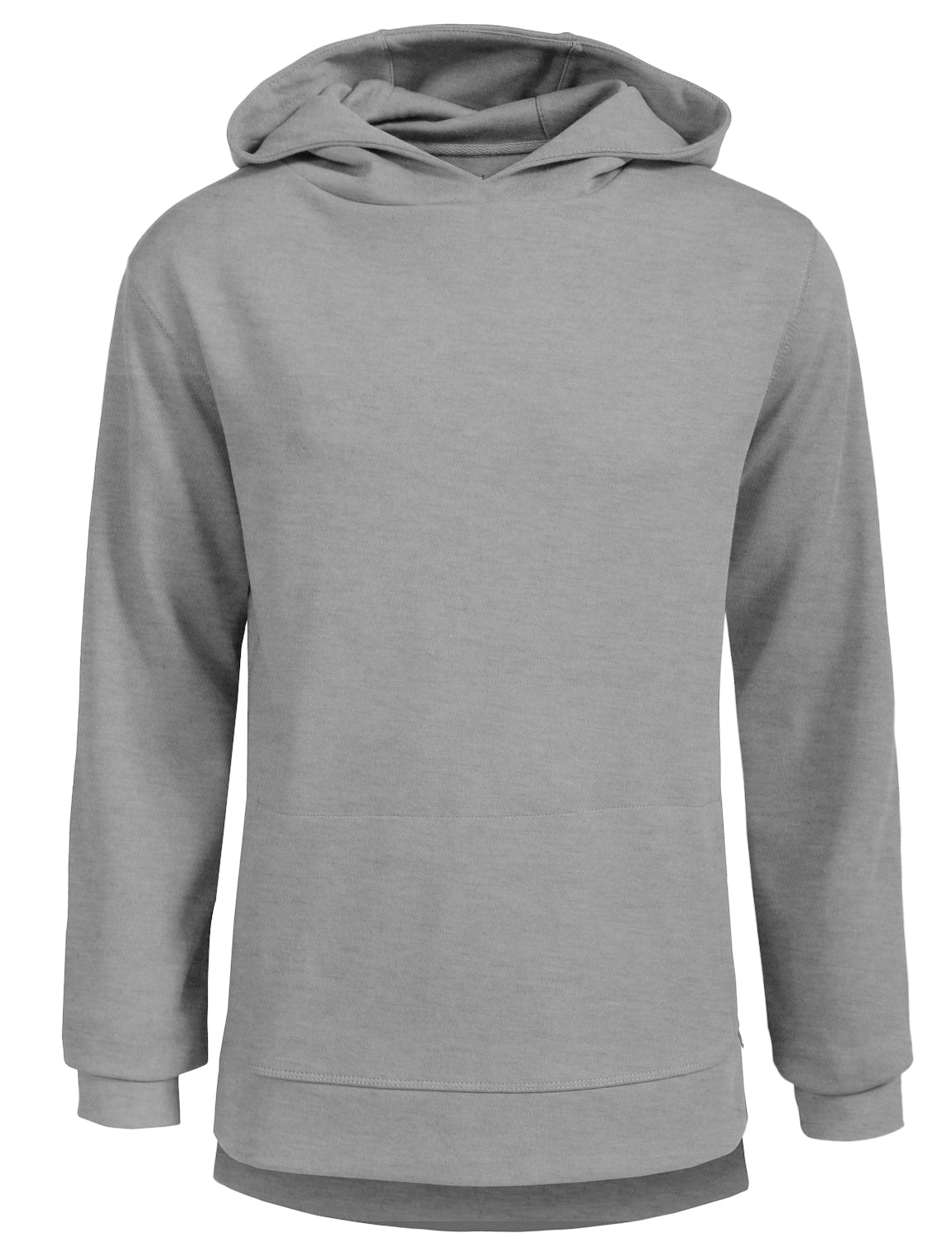 BASIC PULLOVER LONG SLEEVE HOODIE WITH SIDE ZIPPER NEMT20
