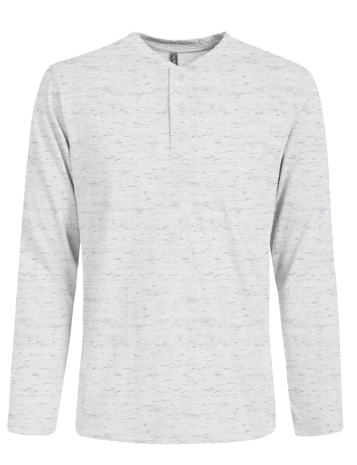 HALF BUTTON DOWN HENLEY LONG SLEEVE T-SHIRTS NEMT274 PLUS