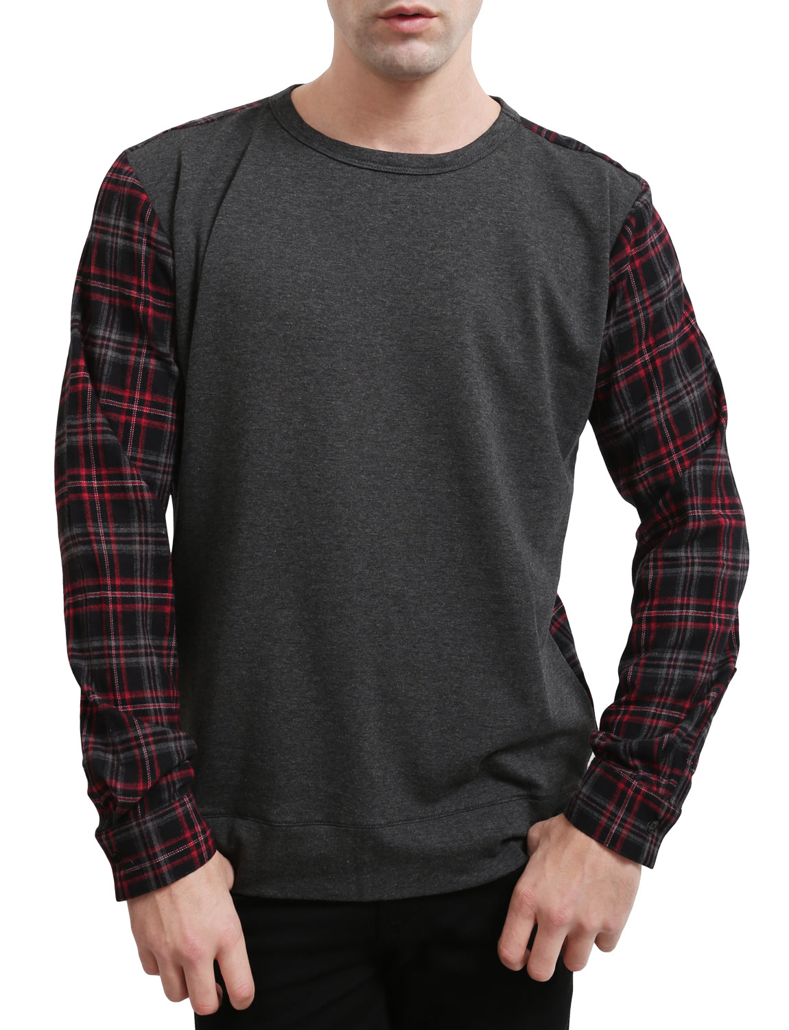 LIGHT WEIGHT PULLOVER CREW NECK LONG SLEEVE SWEAT-SHIRTS NEMT37