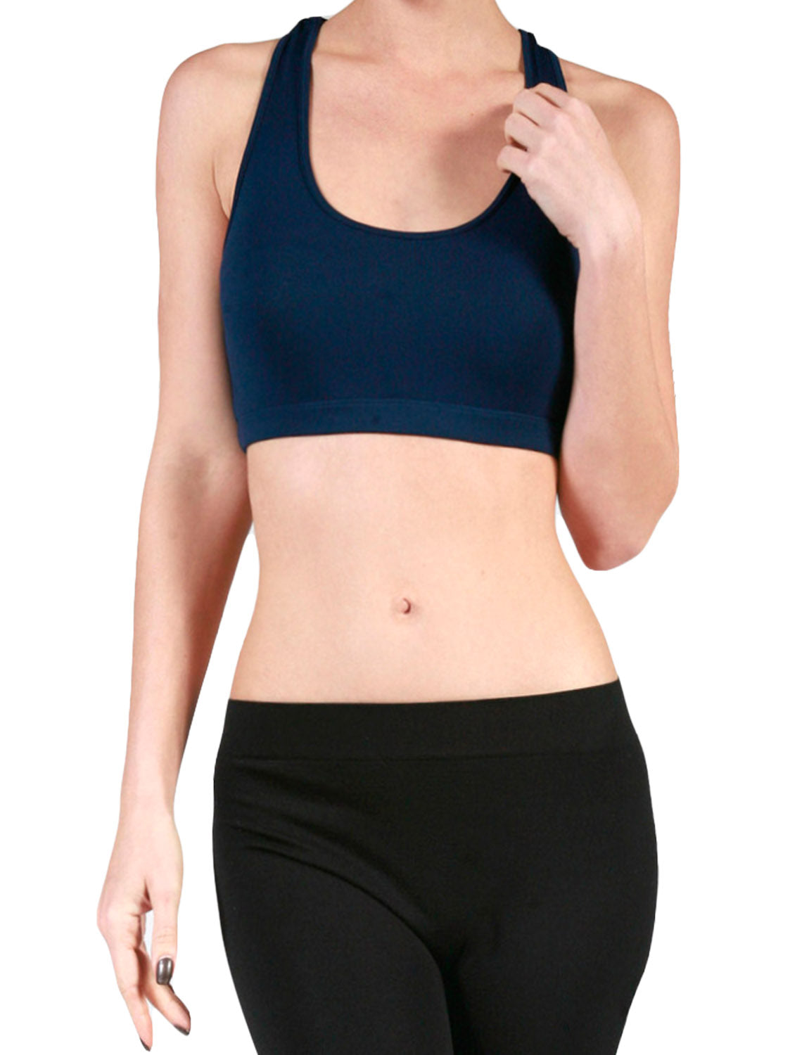 LIGHT WEIGHT FUNCTIONAL SEAMLESS STRAPPY CROSSBACK BRALETTE NEWBT05