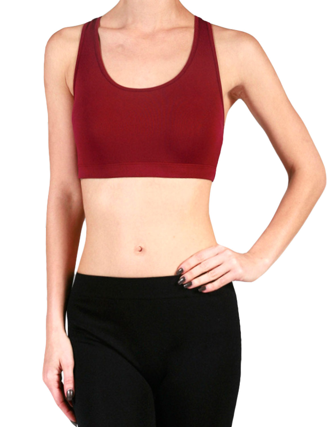 LIGHT WEIGHT FUNCTIONAL SEAMLESS STRAPPY CROSSBACK BRALETTE NEWBT05