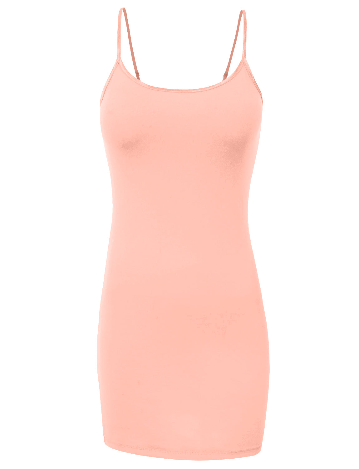 BASIC SPAGHETTI STRAP FITTED TUNIC TOP DRESS NEWDR22