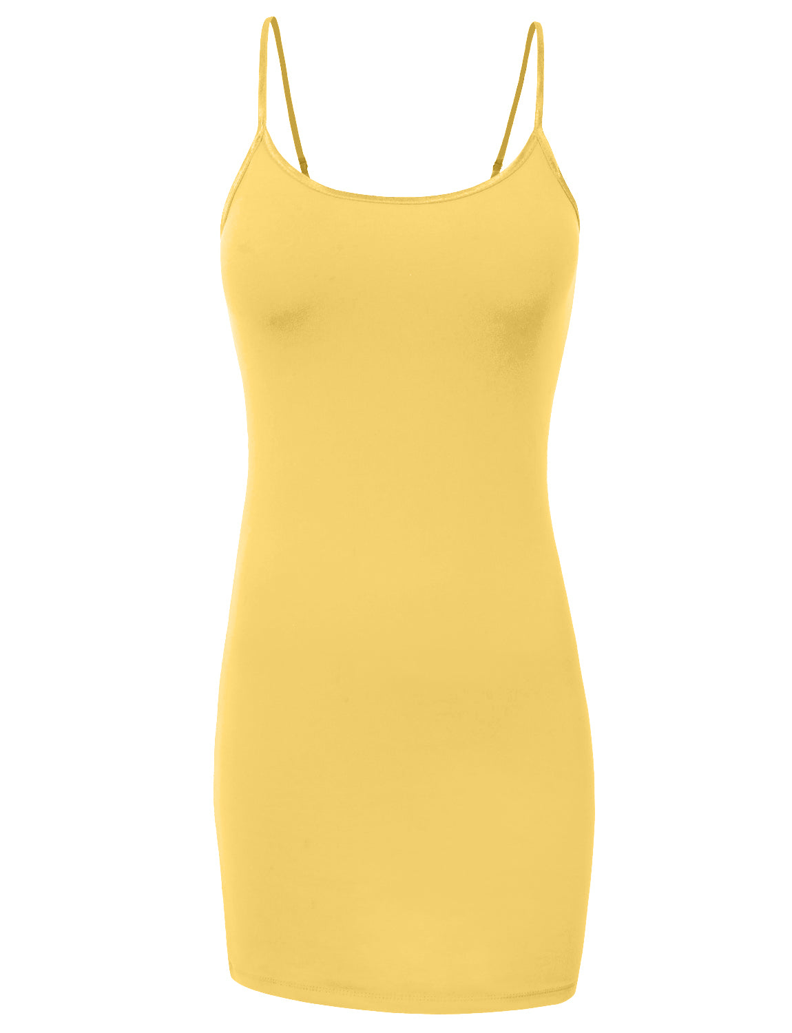 BASIC SPAGHETTI STRAP FITTED TUNIC TOP DRESS NEWDR22