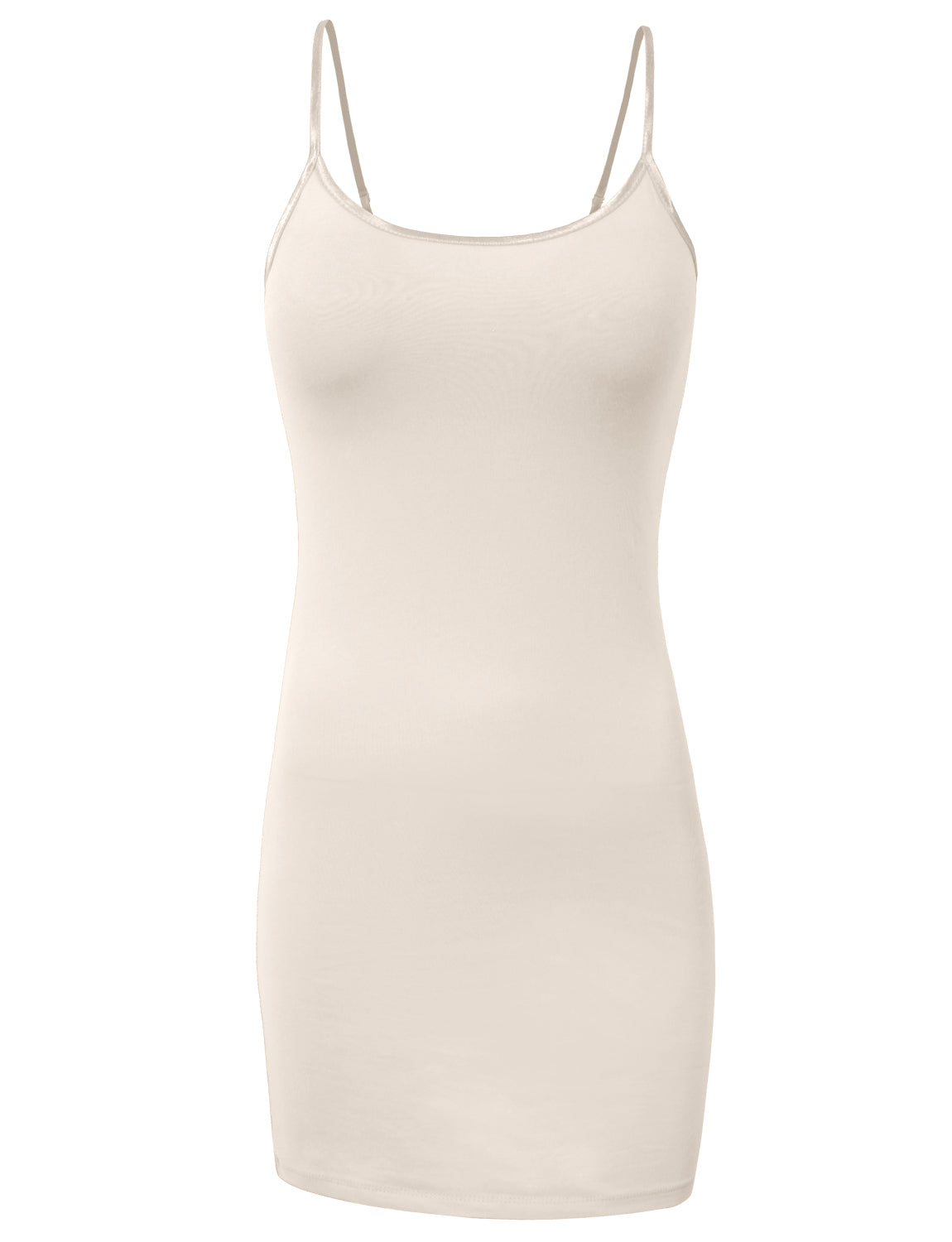 BASIC SPAGHETTI STRAP FITTED TUNIC TOP DRESS NEWDR22