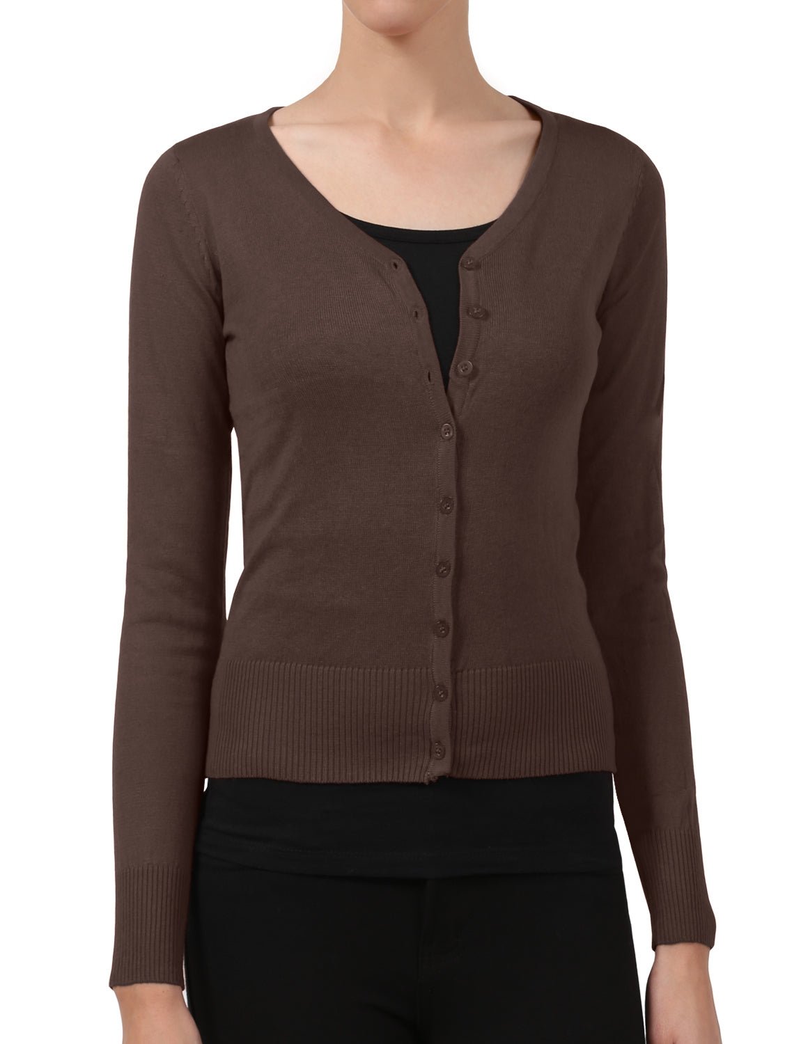 LIGHT WEIGHT SOFT SEE-THROUGH V-NECK CARDIGAN SWEATER NEWJ90 PLUS