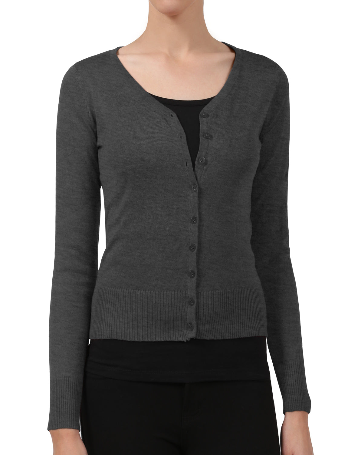 LIGHT WEIGHT SOFT SEE-THROUGH V-NECK CARDIGAN SWEATER NEWJ90 PLUS