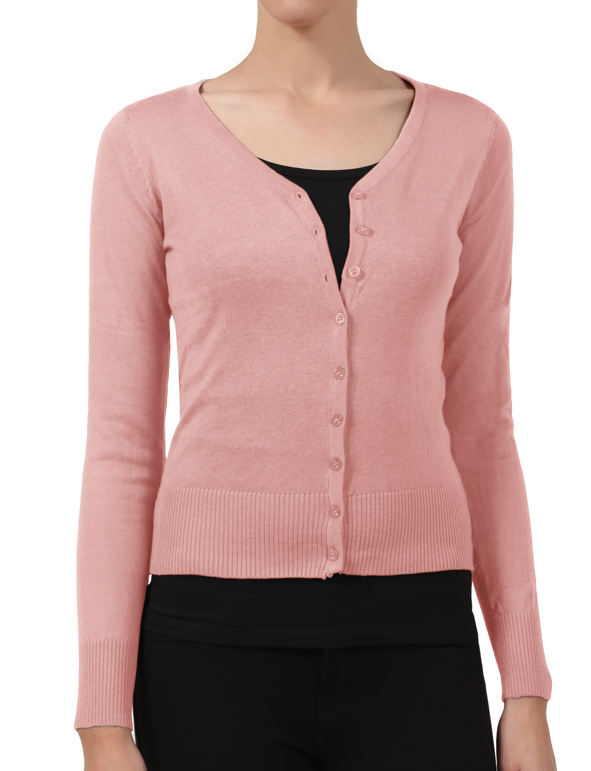 LIGHT WEIGHT SOFT SEE-THROUGH V-NECK CARDIGAN SWEATER NEWJ90 PLUS
