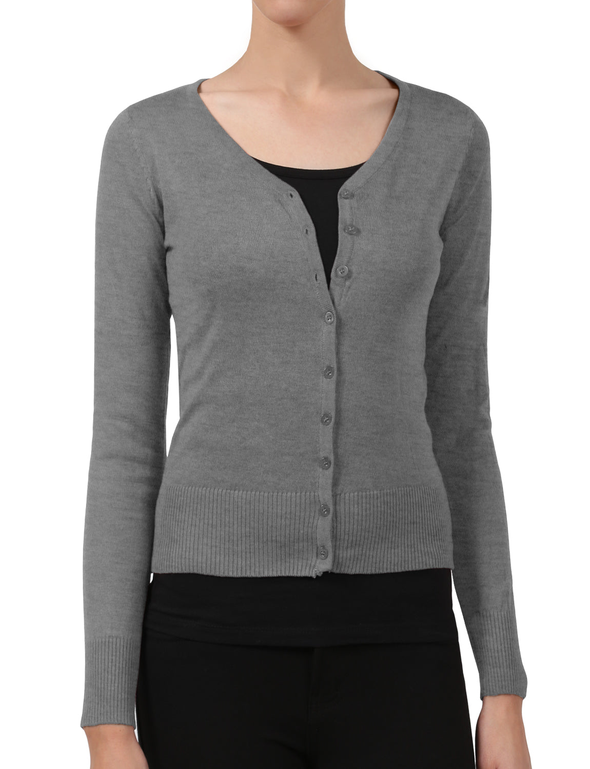 LIGHT WEIGHT SOFT SEE-THROUGH V-NECK CARDIGAN SWEATER NEWJ90 PLUS