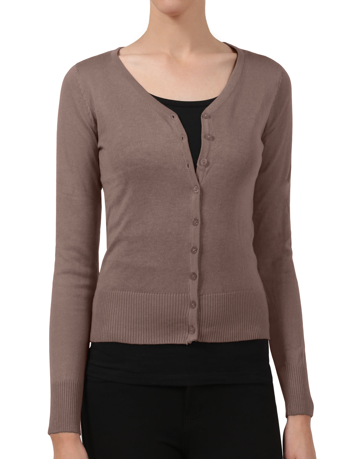 LIGHT WEIGHT SOFT SEE-THROUGH V-NECK CARDIGAN SWEATER NEWJ90 PLUS