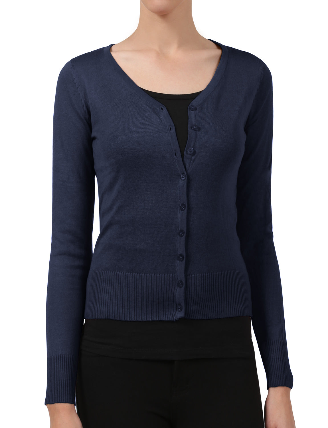 LIGHT WEIGHT SOFT SEE-THROUGH V-NECK CARDIGAN SWEATER NEWJ90 PLUS