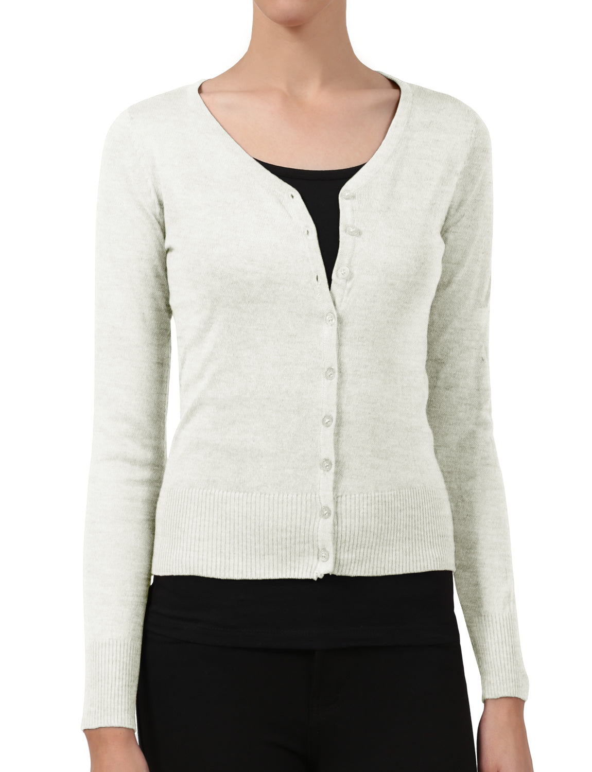 LIGHT WEIGHT SOFT SEE-THROUGH V-NECK CARDIGAN SWEATER NEWJ90 PLUS