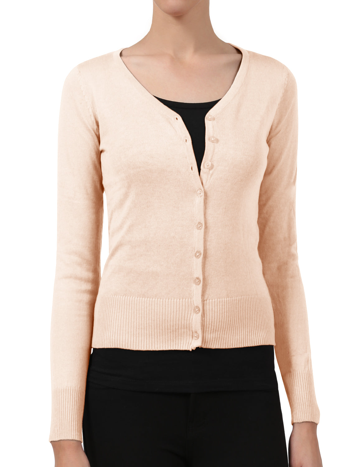 LIGHT WEIGHT SOFT SEE-THROUGH V-NECK CARDIGAN SWEATER NEWJ90 PLUS