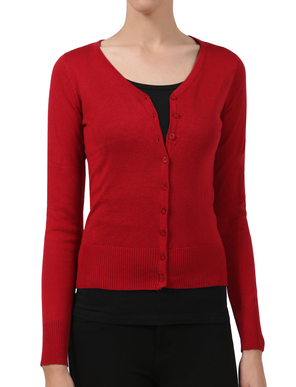 LIGHT WEIGHT SOFT SEE-THROUGH V-NECK CARDIGAN SWEATER NEWJ90 PLUS