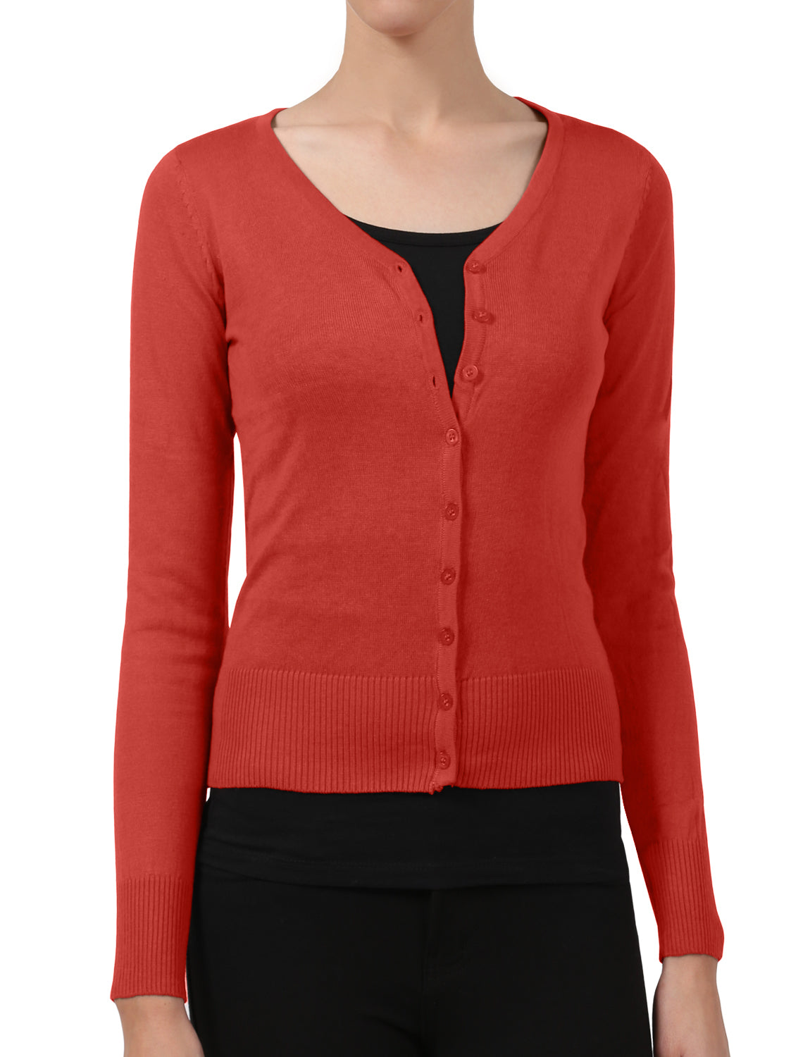 LIGHT WEIGHT SOFT SEE-THROUGH V-NECK CARDIGAN SWEATER NEWJ90 PLUS