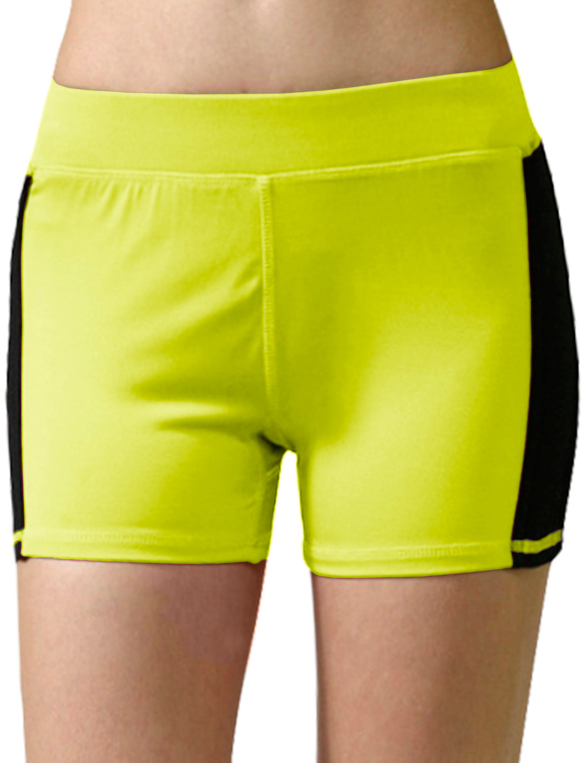 LIGHT WEIGHT SOLID SOFT STRETCH BLOCK WORKOUT SHORT PANTS NEWP24
