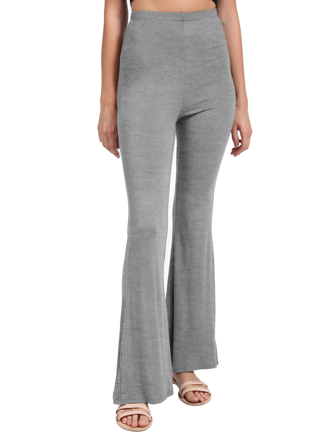 CAUSAL BELL BOTTOM SPANDEX JERSEY LONG PANTS NEWP28