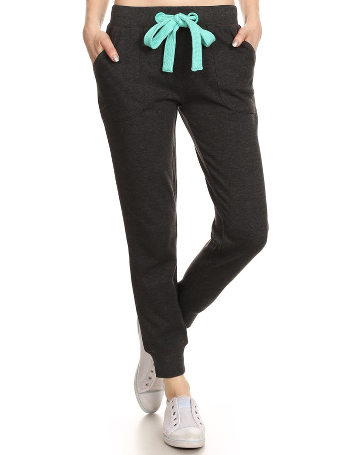 CASUAL WIDE-STRING TRAINING FLEECE JOGGING PANTS NEWP36 PLUS