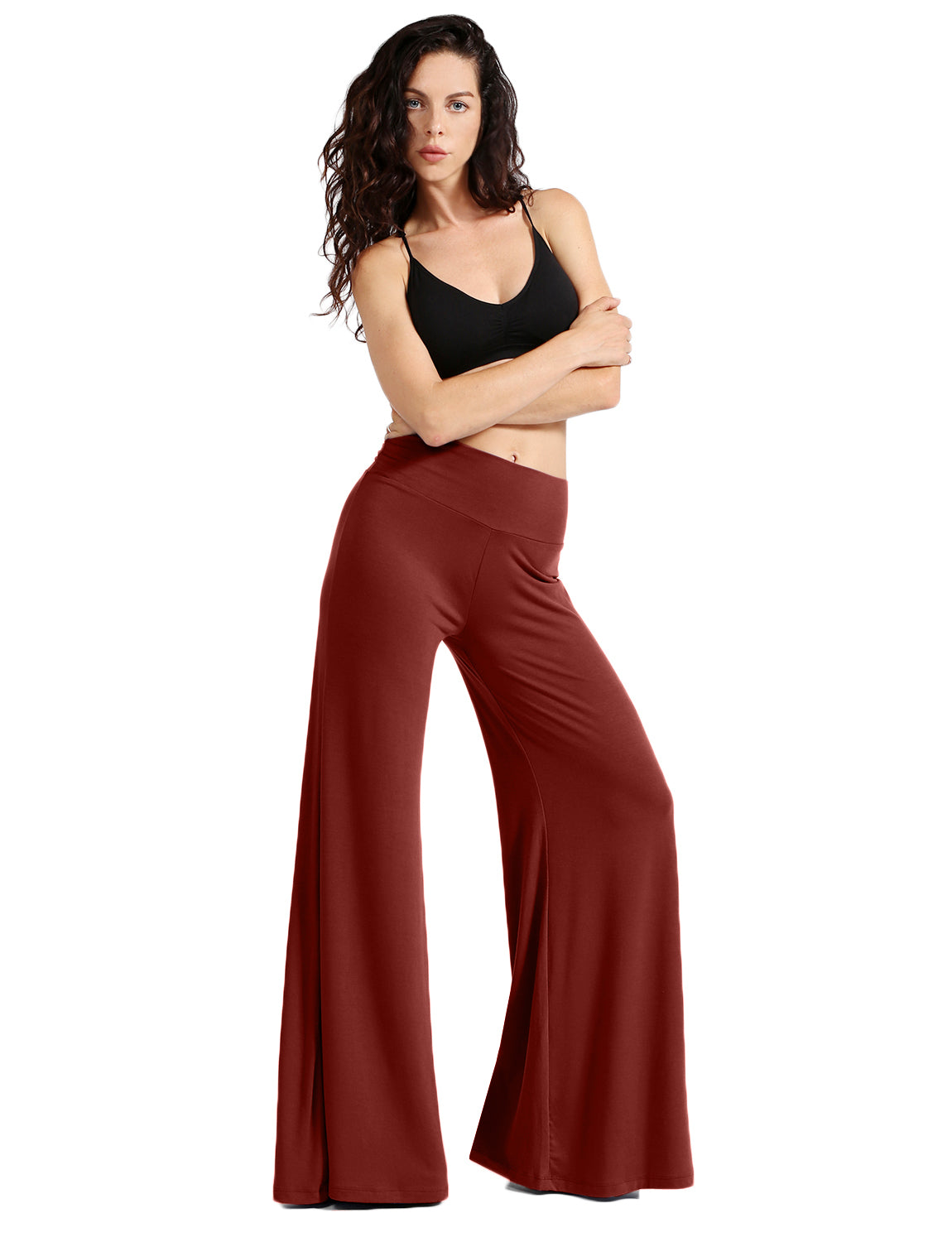 HIGH WAIST BASIC PALAZZO PANTS NEWP52