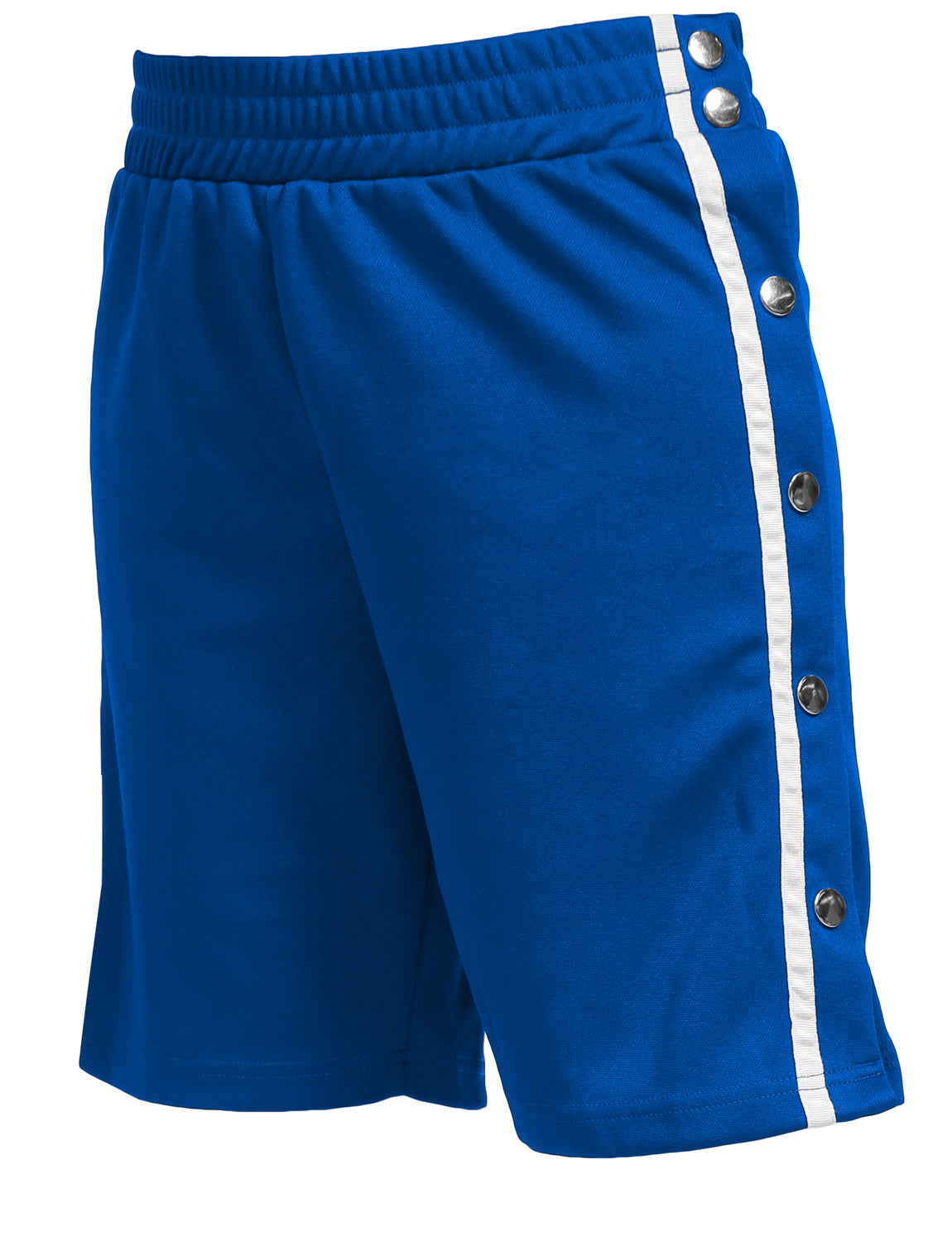 CASUAL ELASTIC SIDE SNAP BUTTON ON TRACK SHORTS WIDE LEG PANTS NEWP54