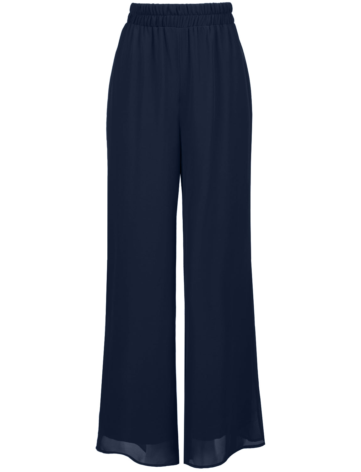 WIDE LEG PALAZZO/CHIFFON CASUAL PANTS NEWP91