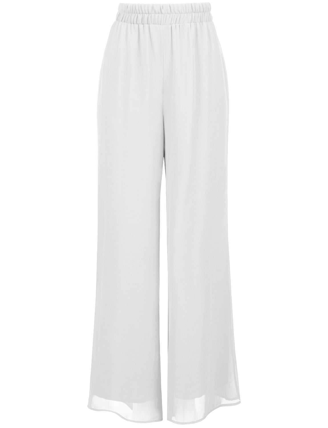 WIDE LEG PALAZZO/CHIFFON CASUAL PANTS NEWP91