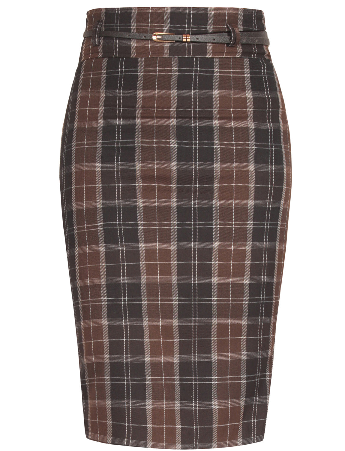 BASIC SOLID KNEE LENGTH WORK OFFICE PENCIL SKIRTS WITH BELT NEWSK37