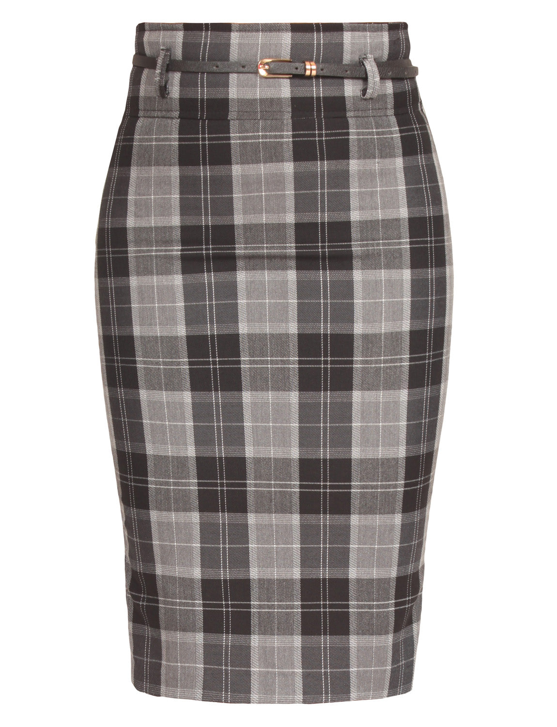 BASIC SOLID KNEE LENGTH WORK OFFICE PENCIL SKIRTS WITH BELT NEWSK37