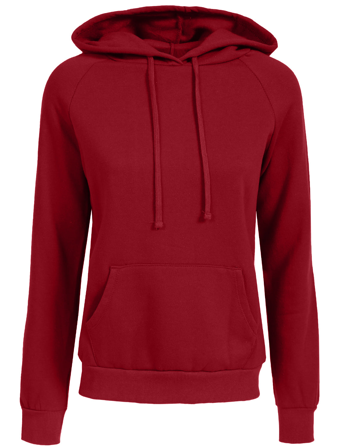 PULLOVER LONG SLEEVE FLEECE HOODIE WITH KANGAROO POCKETS NEWT325
