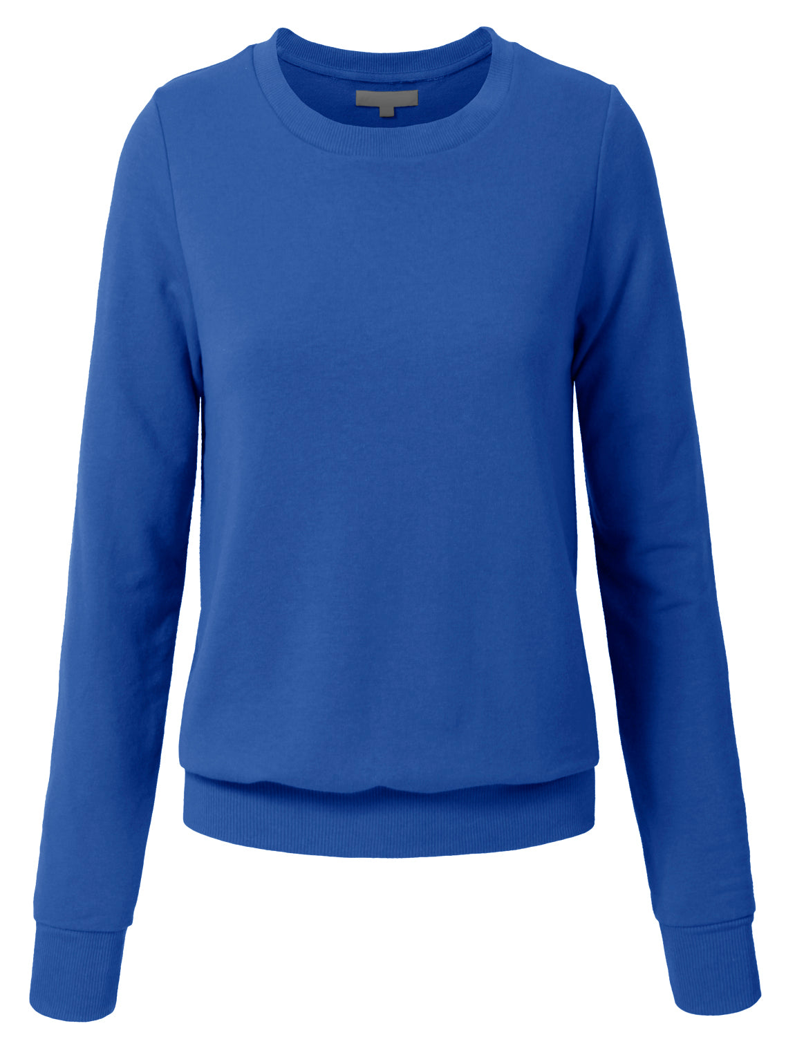 WOMEN BASIC PULLOVER CREW NECK SWEAT-SHIRTS NEWT35