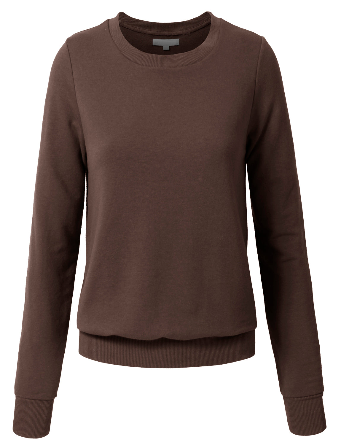 WOMEN BASIC PULLOVER CREW NECK SWEAT-SHIRTS NEWT35