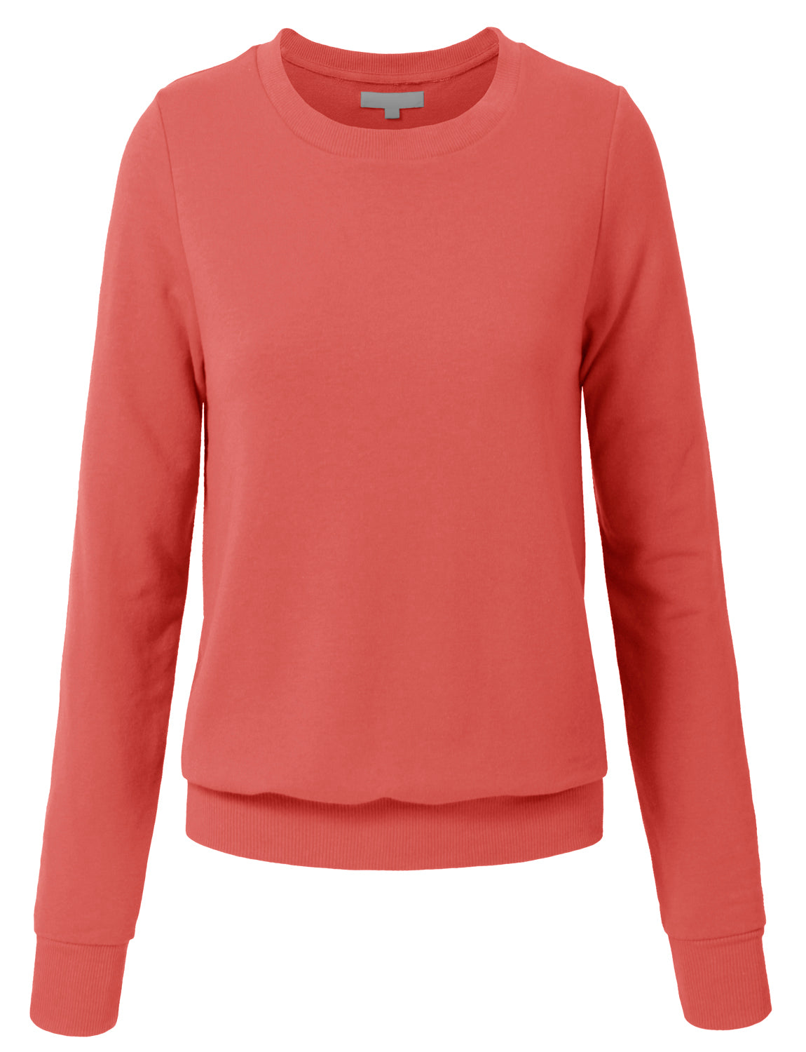 WOMEN BASIC PULLOVER CREW NECK SWEAT-SHIRTS NEWT35