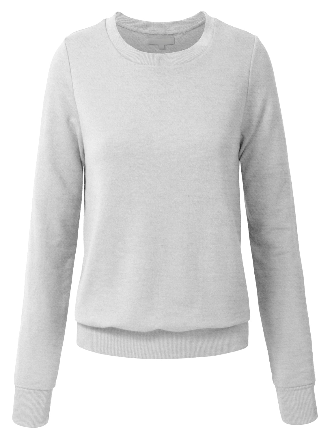 WOMEN BASIC PULLOVER CREW NECK SWEAT-SHIRTS NEWT35