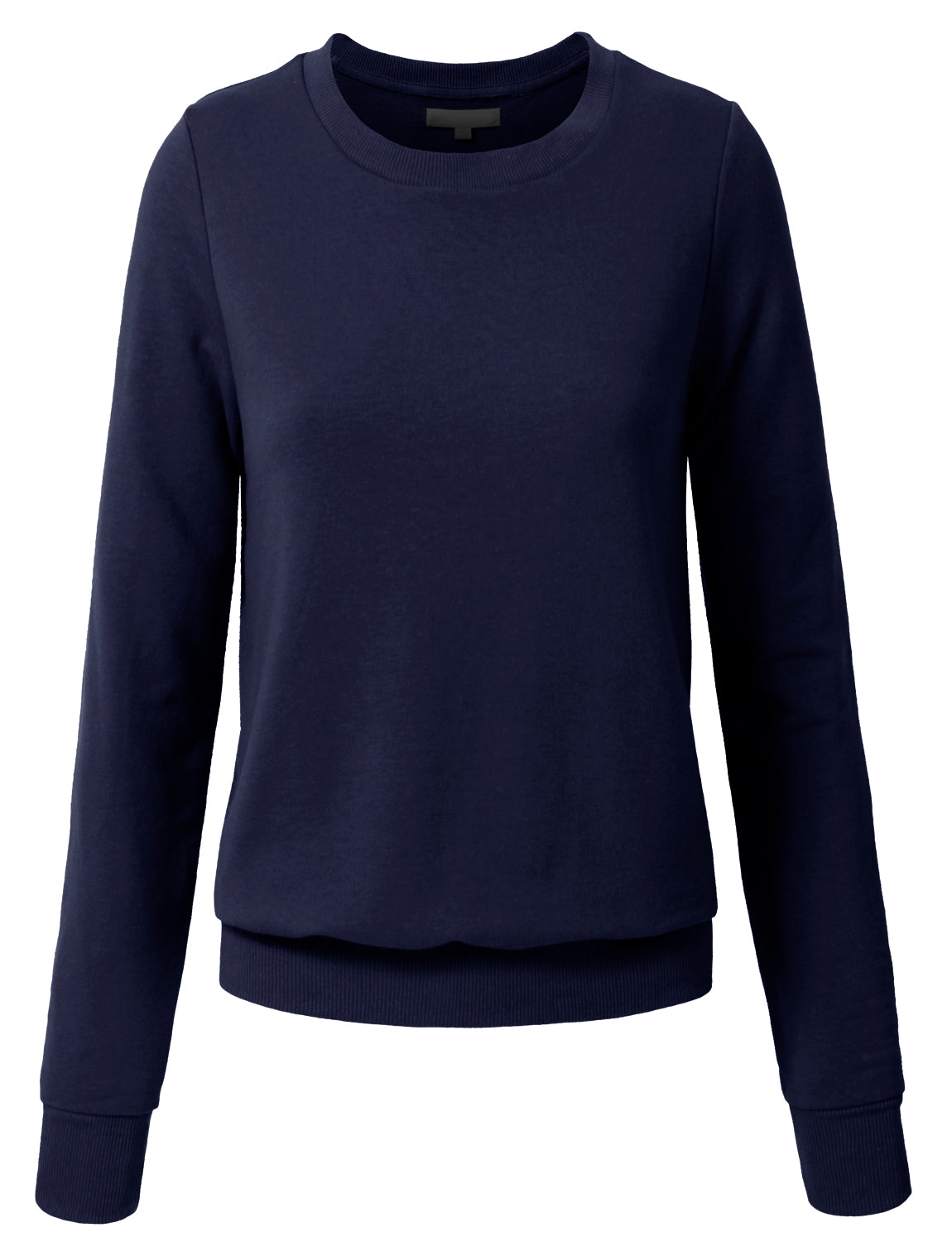 WOMEN BASIC PULLOVER CREW NECK SWEAT-SHIRTS NEWT35