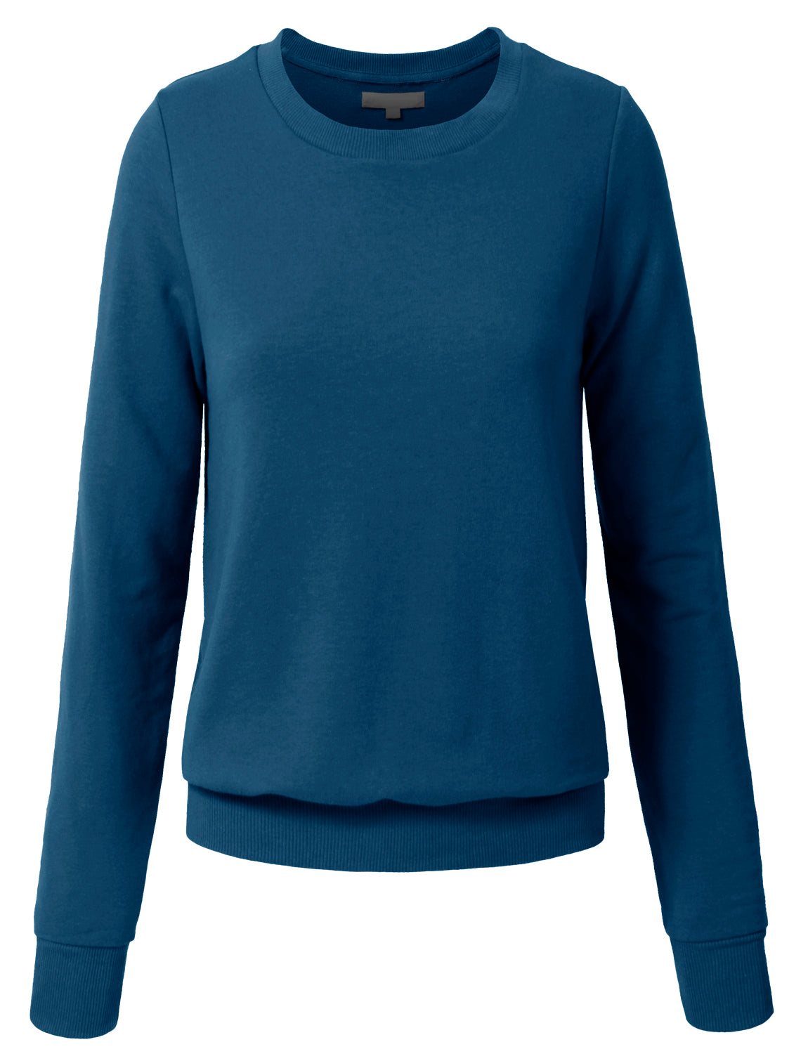 WOMEN BASIC PULLOVER CREW NECK SWEAT-SHIRTS NEWT35