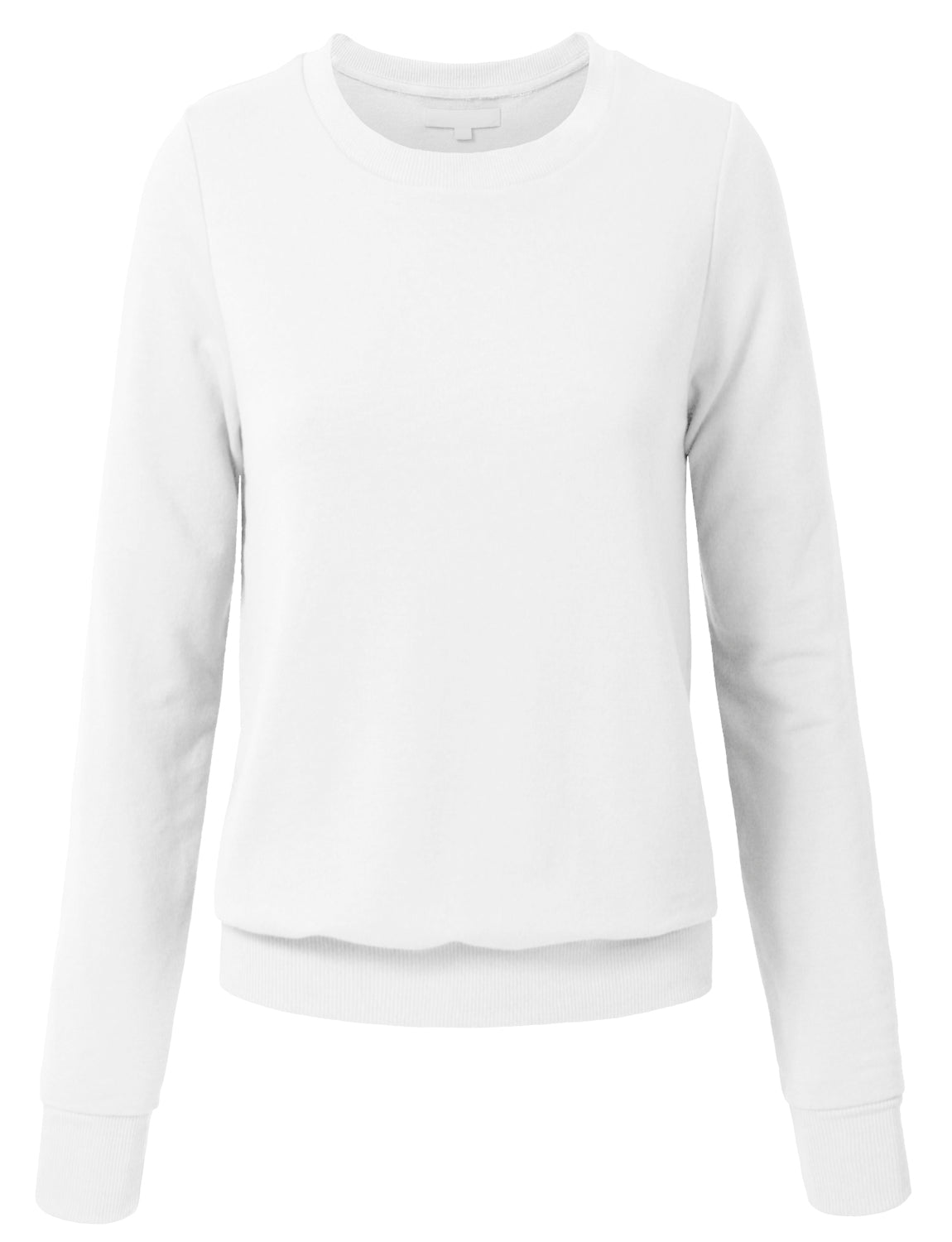 WOMEN BASIC PULLOVER CREW NECK SWEAT-SHIRTS NEWT35