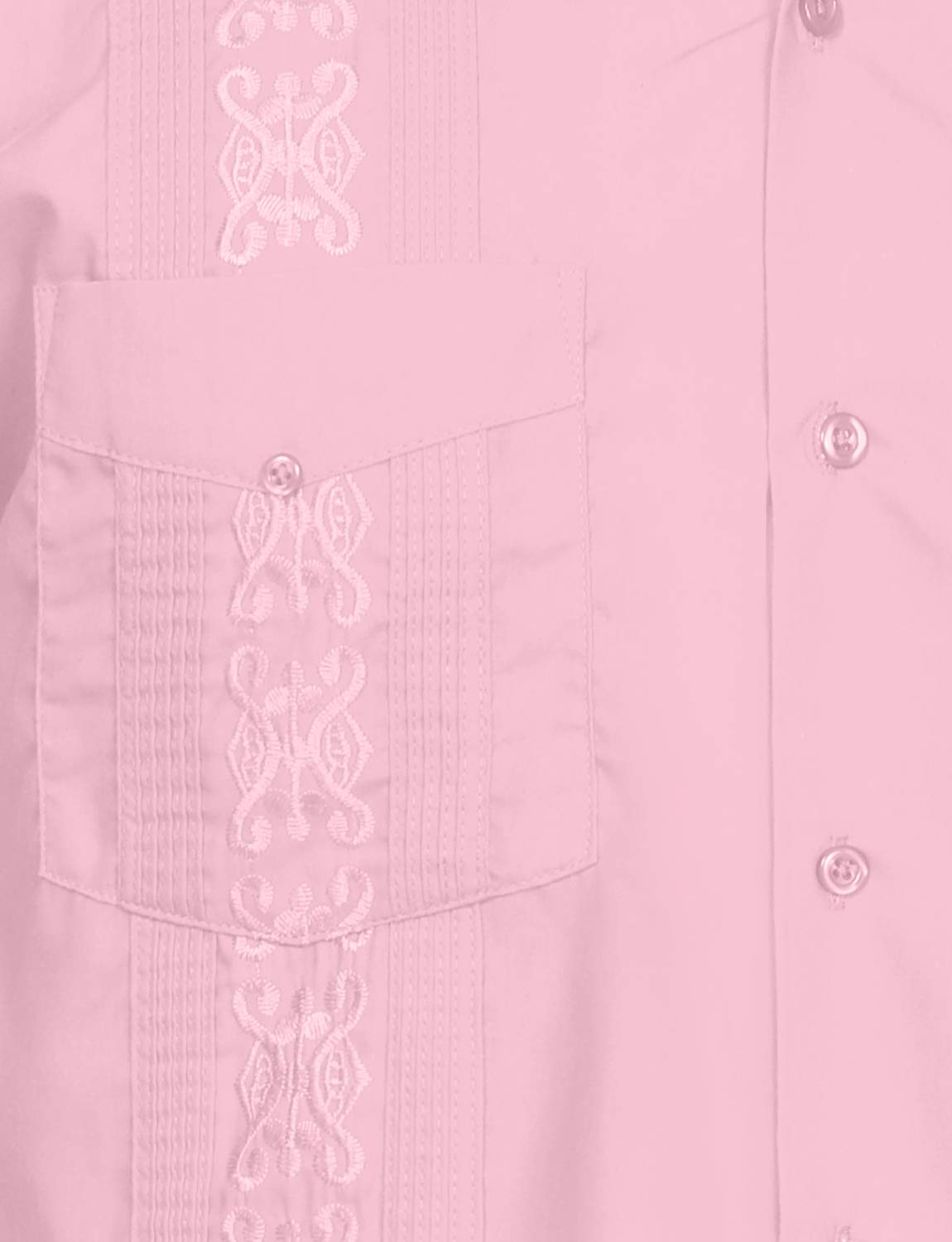 NE PEOPLE Men's Cuban Guayabera Shirt – Short Sleeve Button Down Classic Embroidered 4 Pockets Casual Top NEMT112 Off White 4XL