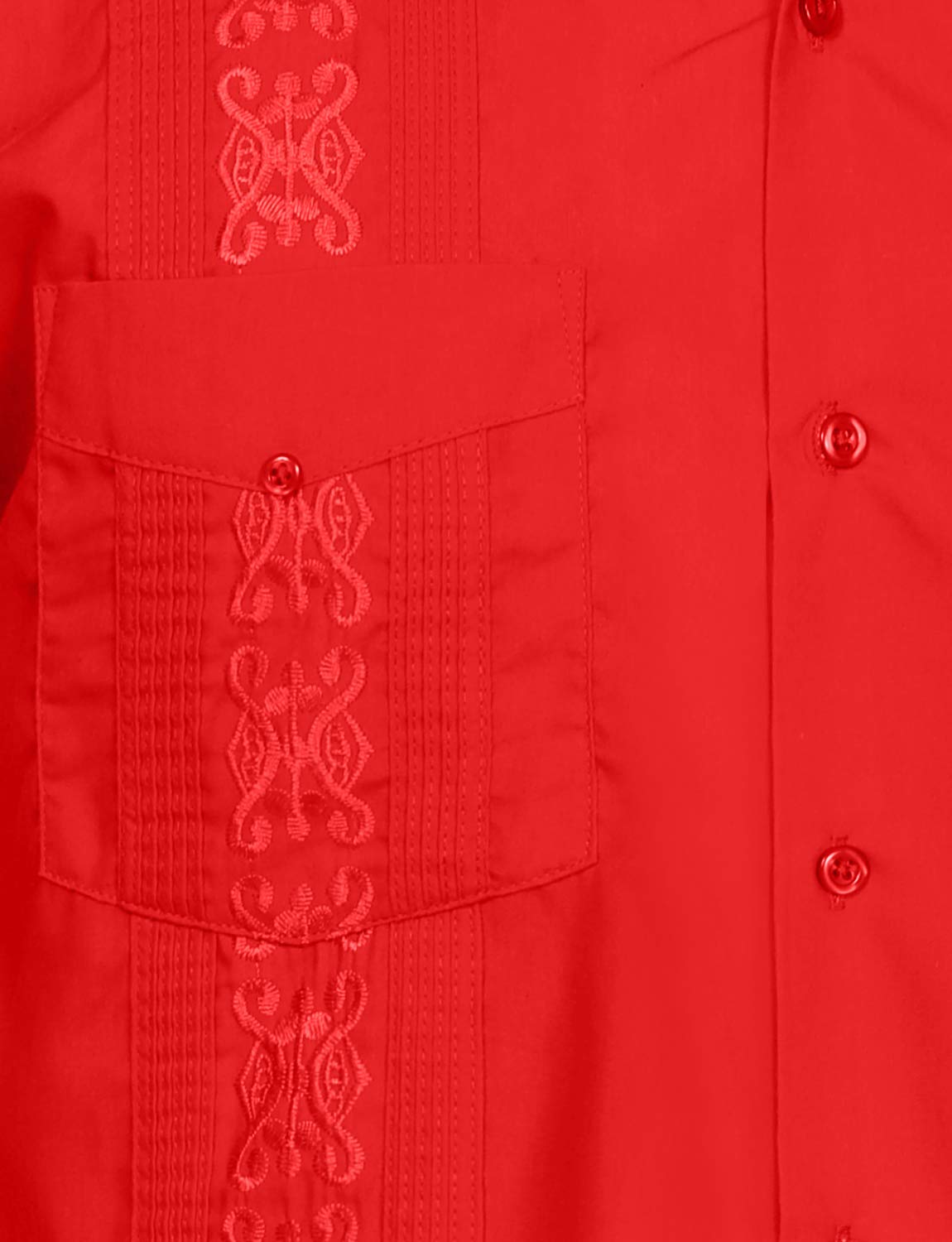 NE PEOPLE Men's Cuban Guayabera Shirt – Short Sleeve Button Down Classic Embroidered 4 Pockets Casual Top NEMT112 Off White 4XL