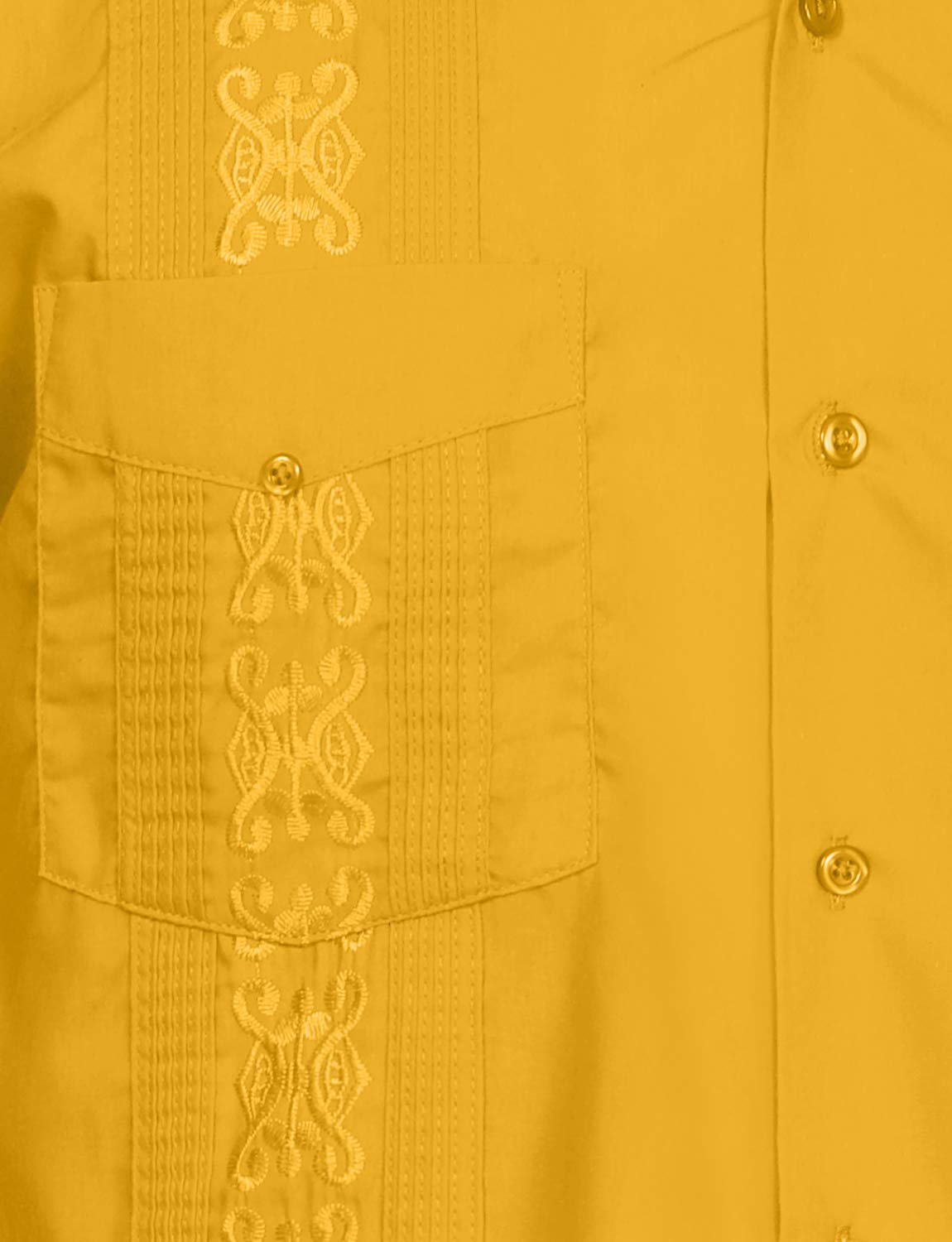 NE PEOPLE Men's Cuban Guayabera Shirt – Short Sleeve Button Down Classic Embroidered 4 Pockets Casual Top NEMT112 Off White 4XL