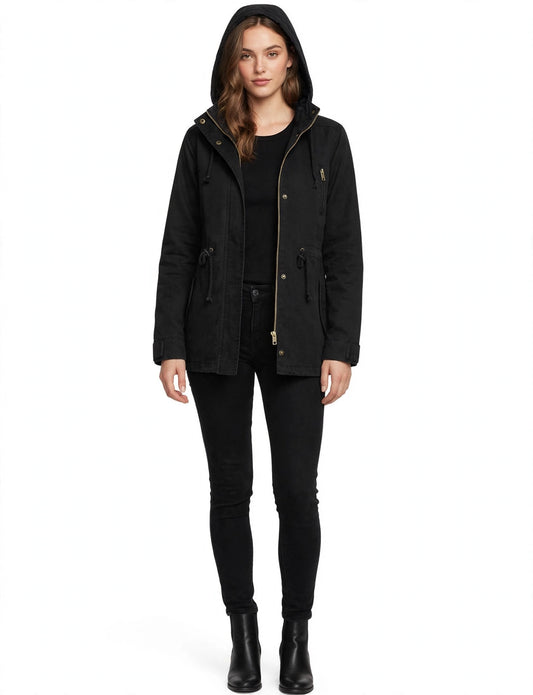 Versatile Military Anorak Jacket on model