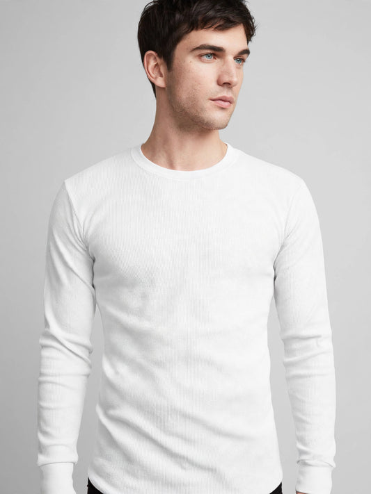Men's Basic Light Weight Long Sleeve Round Neck Thermal Shirts