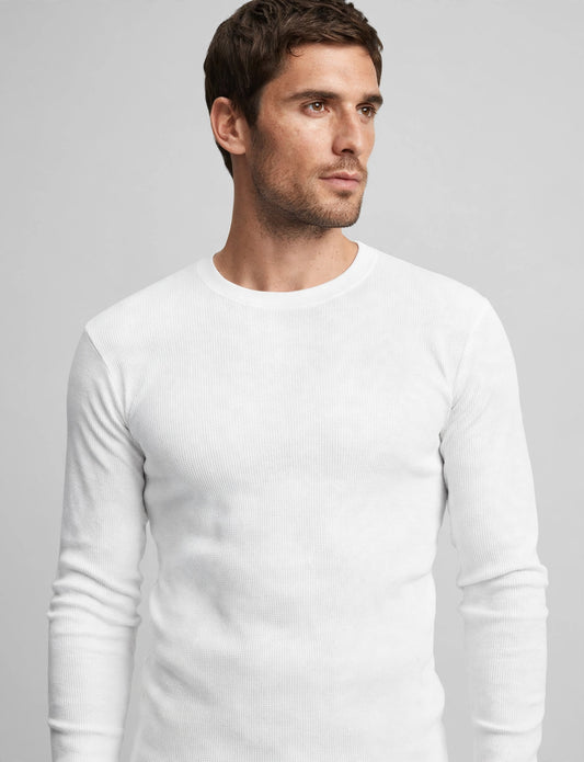 Men's Basic Light Weight Long Sleeve Round Neck Thermal Shirts