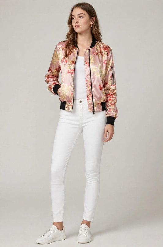 Basic Quilted Styles Bomber Jackets Coat