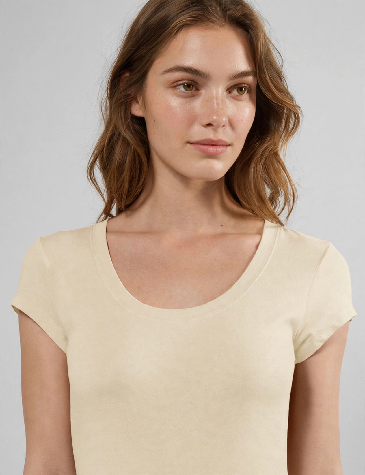 Basic Short Sleeve Scoop Neck T-Shirts