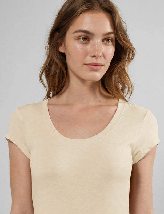 Basic Short Sleeve Scoop Neck T-Shirts