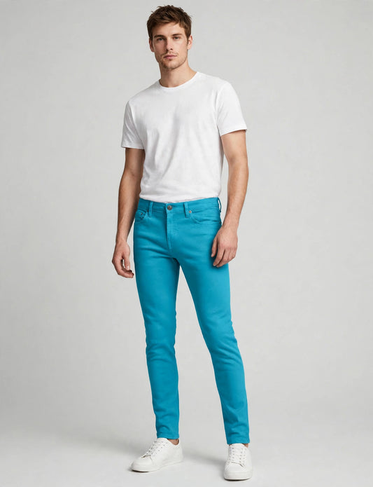 Men's Basic Skinny Fit Stretch Pencil Jeans
