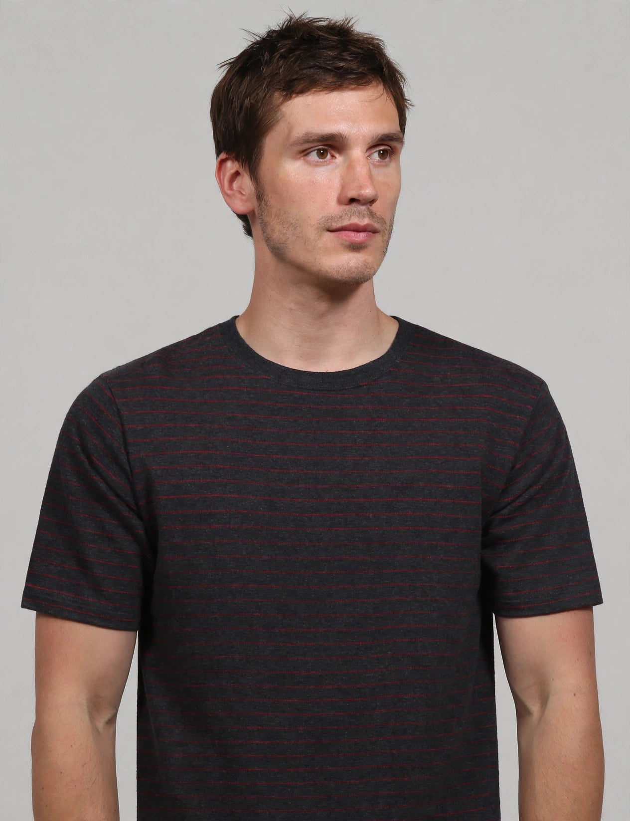 Casual Basic Striped Light Weight-Shirts