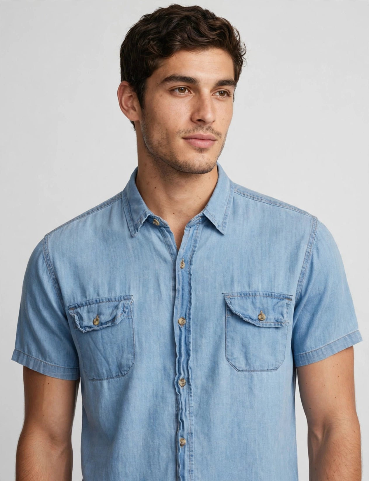 Men's Casual Dress Solid Short Sleeve Button Down Oxford Shirts